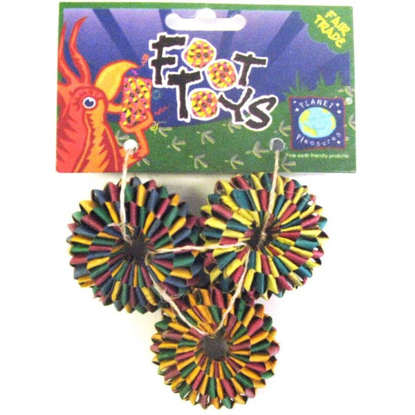 Planet Pleasures Tire Foot Toy 3 Pack