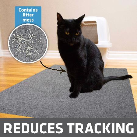 Cat Litter Mat - Savannah Grey (29"
x36")