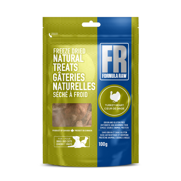Formula Raw Freeze Dried Turkey Hearts 100g