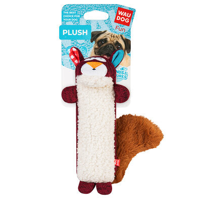 WAUDOG Fun Plush dog toy Squirrel, knitwear
