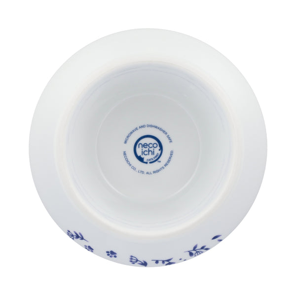 Extra Wide Raised Cat Food Bowl (Nordic Blue)