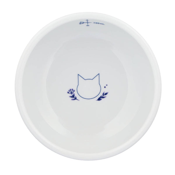 Raised Cat Water Bowl (Nordic Blue)