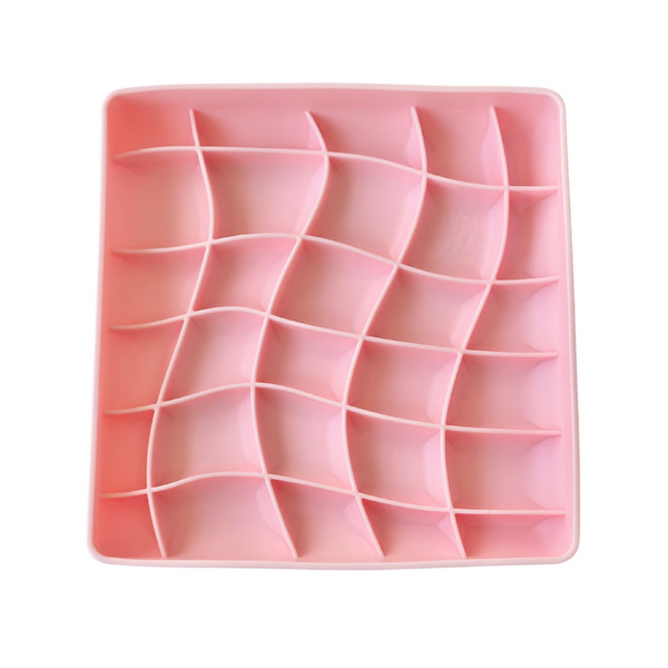 Ollie B. Good Wavies Slow Feeder Bowl Pastel Colors