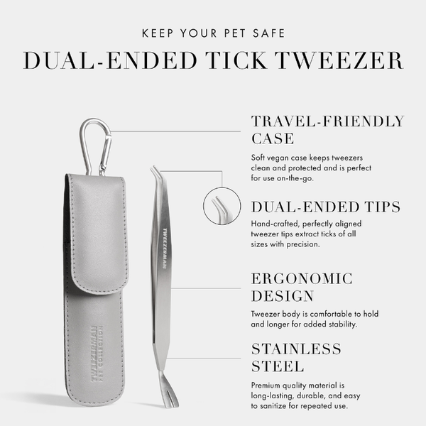 Tweezerman Pet Tick Remover Dual Sided with Case