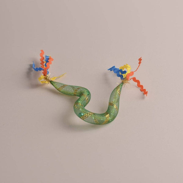 Moo - Mesh Tube Cat Toy with Ribbons