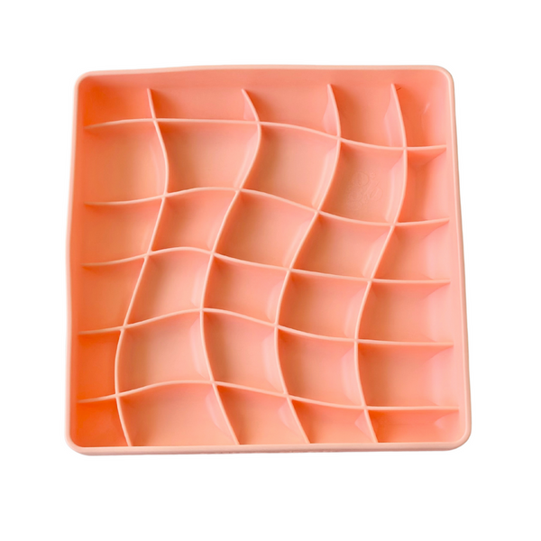 Ollie B. Good Wavies Slow Feeder Bowl Pastel Colors