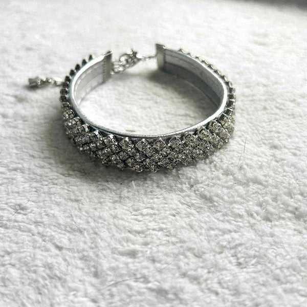 Diamonds After Dark Cat Collar,  Large Size 26