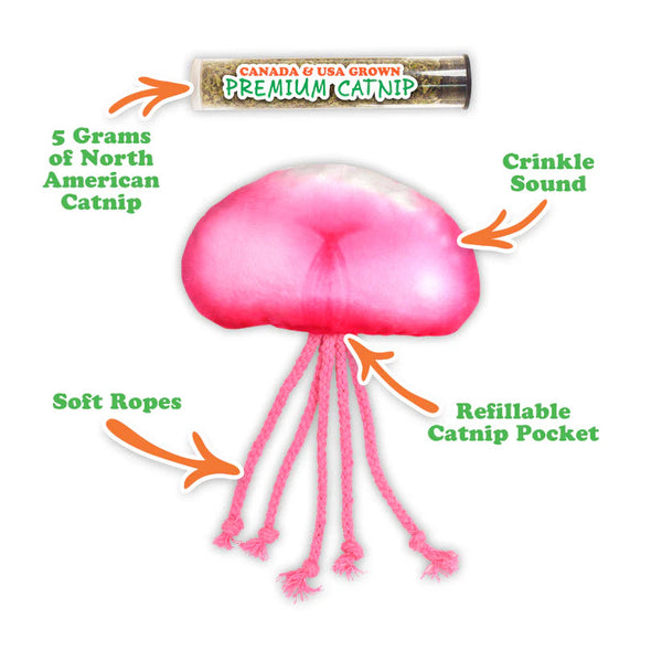 Meowijuana - Catnip - Toy - "Get Floated " - Jellyfish