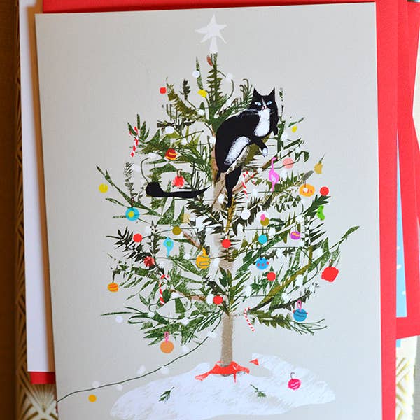 The Dancing Cat Xmas Tree Cat
