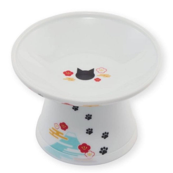 Extra Wide Raised Cat Food Bowl (Fuji Limited Edition)