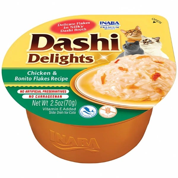 Inaba Dashi Delights Side Dish for Cats