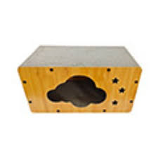 SIMONS Corrugated Luxe Cat Chateau w/Catnip – Cloud