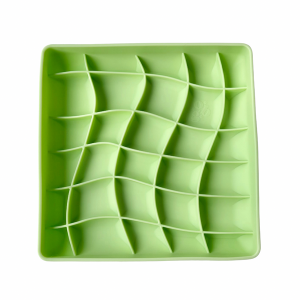 Ollie B. Good Wavies Slow Feeder Bowl Pastel Colors