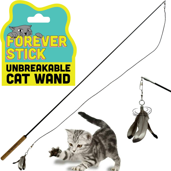 Forever Stick™ – Unbreakable Interactive Cat Wand Toy