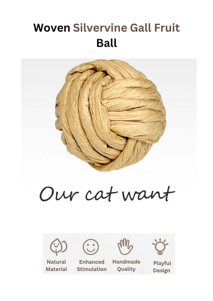 Cat Want Woven Silvervine Gall Fruit Ball