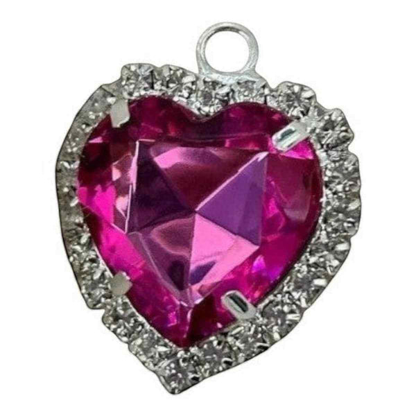 Pink All My Heart Charm Collar size 26 with Magnet