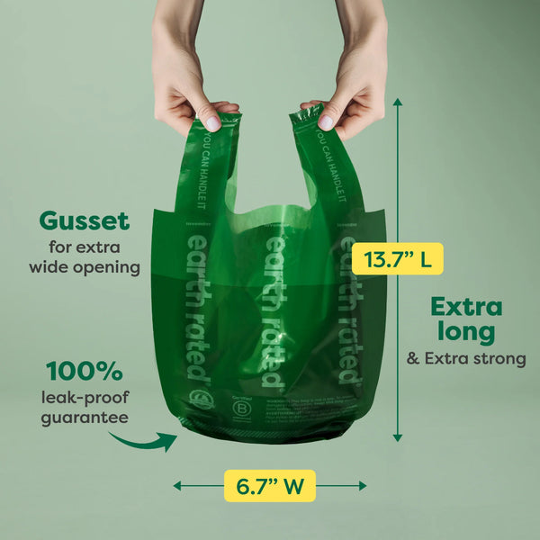 Earth Rated Handle Bags on Refill Rolls 120 bags