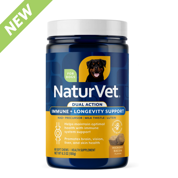 NaturVet’s Immunity + Longevity Dual Action Soft Chews