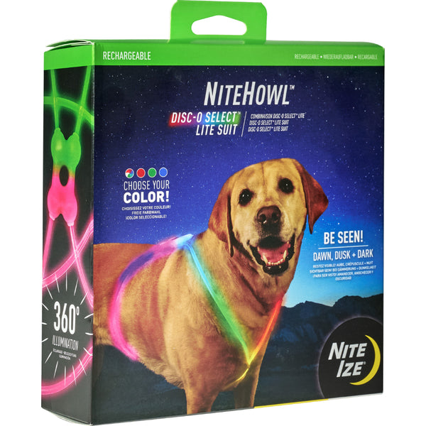 NEW NiteHowl Rechargeable Lite Suit Disc-O Select