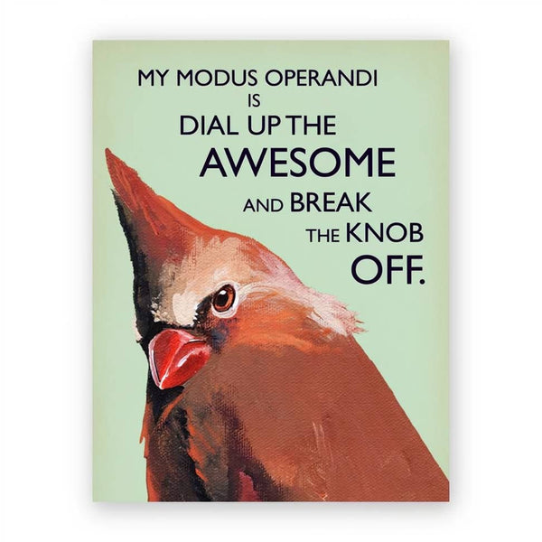 Modus Operandi Greeting Card