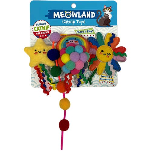 Meowland Rainbow Catnip Toys