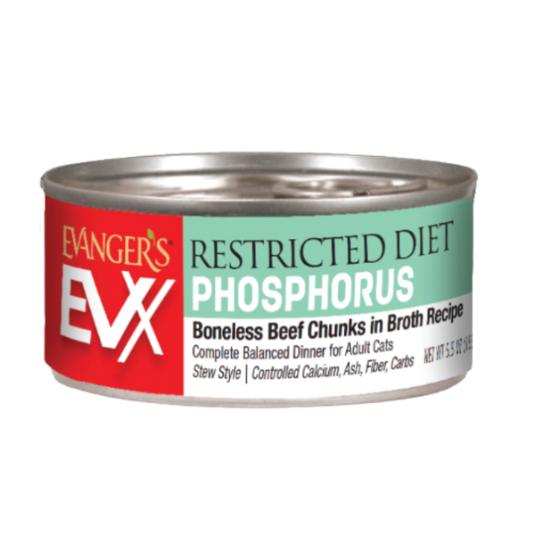 Evangers - Cat - EVX Restricted Diet - Low Phosphorus Boneless Beef for Cats - 5.5oz