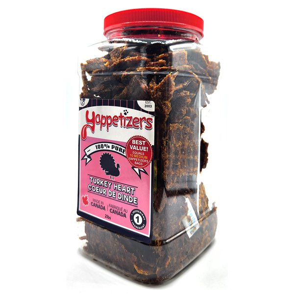 Yappetizers Dehydrated Turkey Heart 2lbs