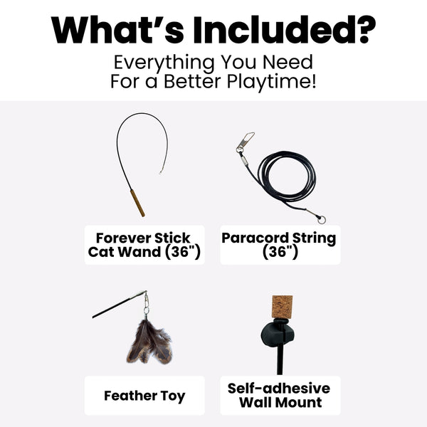 Forever Stick™ – Unbreakable Interactive Cat Wand Toy