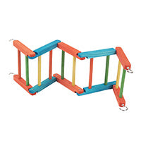 HARI SMART.PLAY Enrichment Parrot Toy - Trifold Ladder