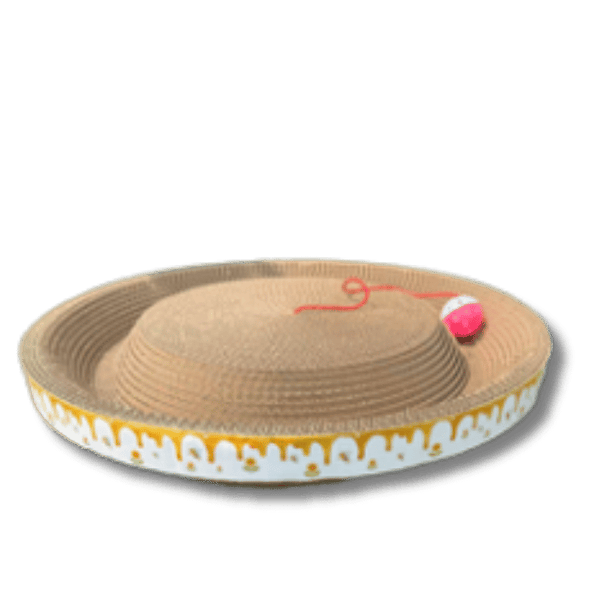 One For Pets - Cat Scratcher - Summer Hat with ball