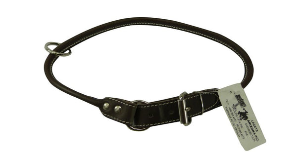 Lacet Arizona Rolled Leather Choke Collar Combo