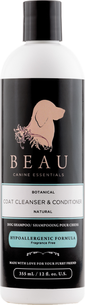 Beau Canine Essentials Coat Shampoo & Conditioner , 12 oz