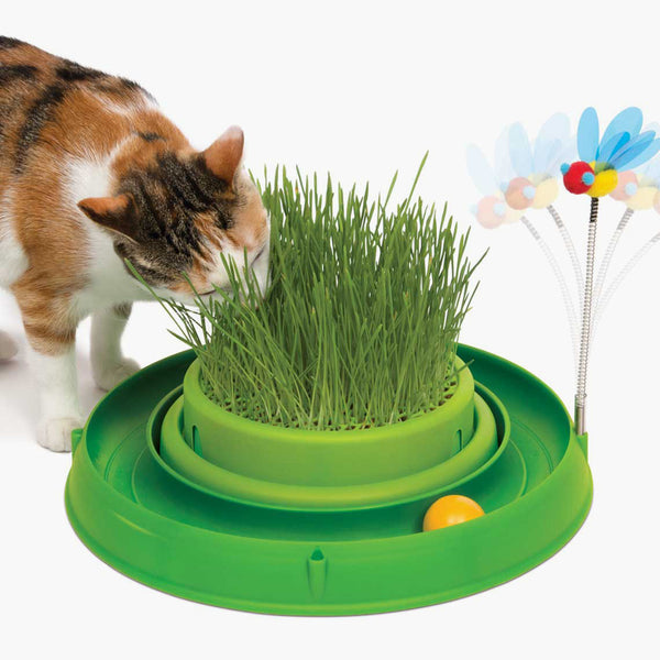Catit Play Grass Bee and Ball Green