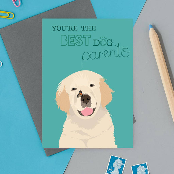 You're the best dog parents gretting card