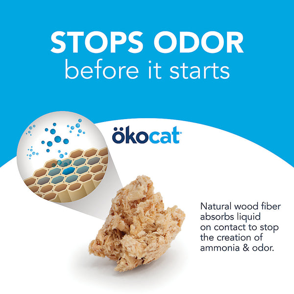 Okocat Original Natural Wood Clumping Litter
