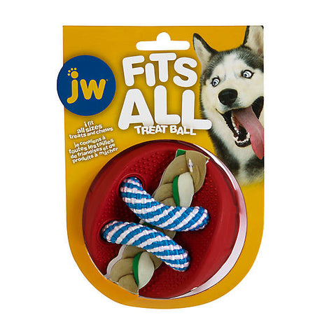 JW Fits All Treats Ball Cascadia Natural Pet Supply