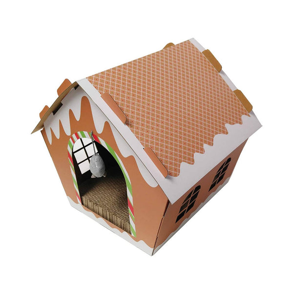 Midlee Cat Gingerbread House