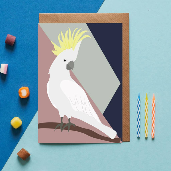 Elvis the Parrot Bird Greeting Card
