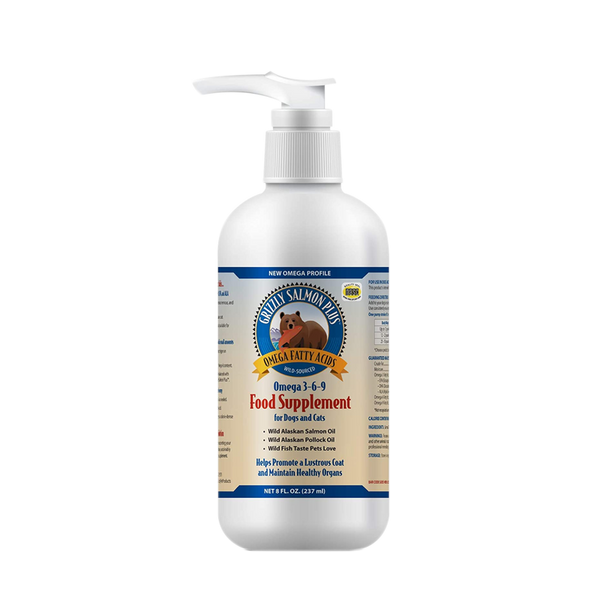 Grizzly Salmon Oil for Cats and Dogs 4oz