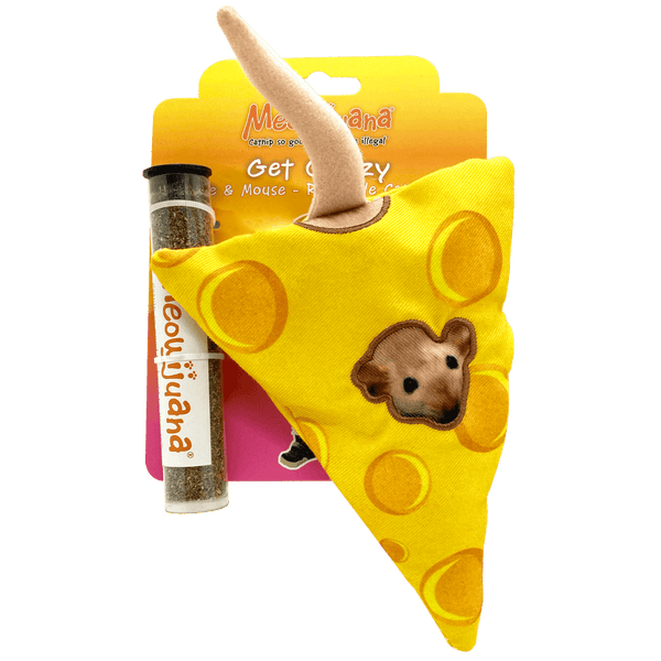 Meowijuana "Get Cheezy" Refillable Cheese & Mouse