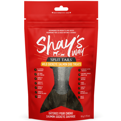 Shay’s Way Split Tails Wild Sockeye Salmon Dog Treats