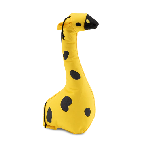 BECO PETS Recycled Soft Giraffe Dog Toy, Medium