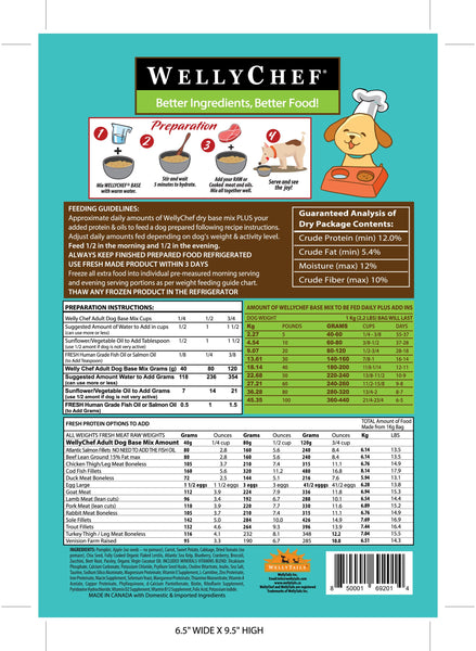 Welly Chef All Natural Dog Food Mix