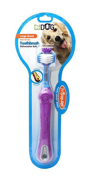 EZ Dog Triple Pet Toothbrush