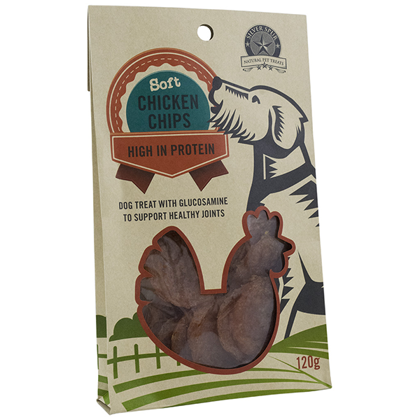 Silver Spur Soft Chicken Chips for Dogs 120g