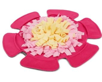 INJOYA Snuffle Mat Puzzle Toy, Pink Flower