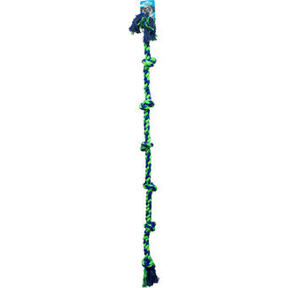 Knotty Nice XXL Blue and Green Rope Toy 72"